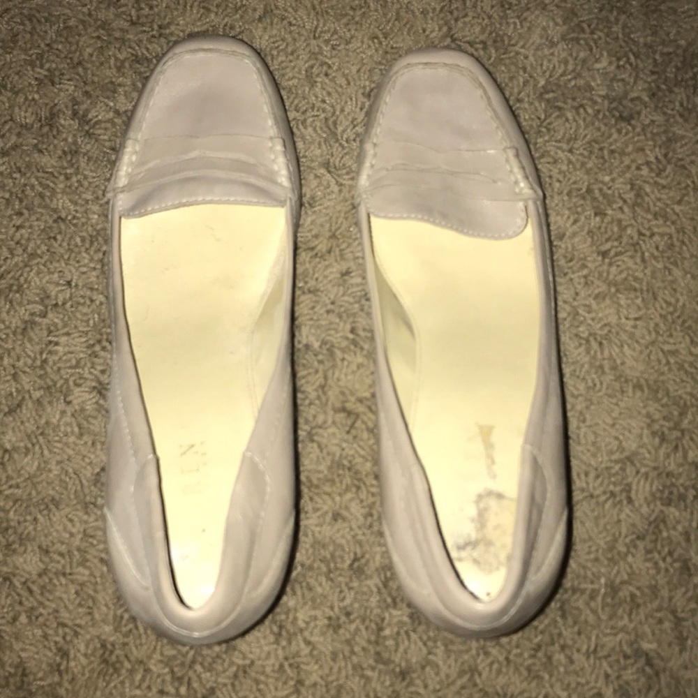 Ralph Lauren blush “penny loafer” heels.